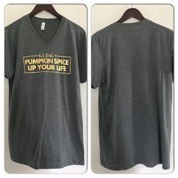 Bella Canvas Gray Gold Graphic Short Sleeve Tee M - Picture 2 of 4